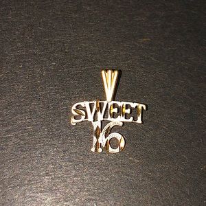 Sweet Sixteen charm 14k Gold